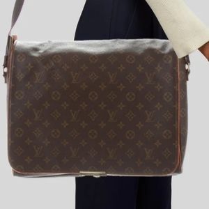 Used pre-owned lv supreme messenger bag large purse mens briefcase laptop louis